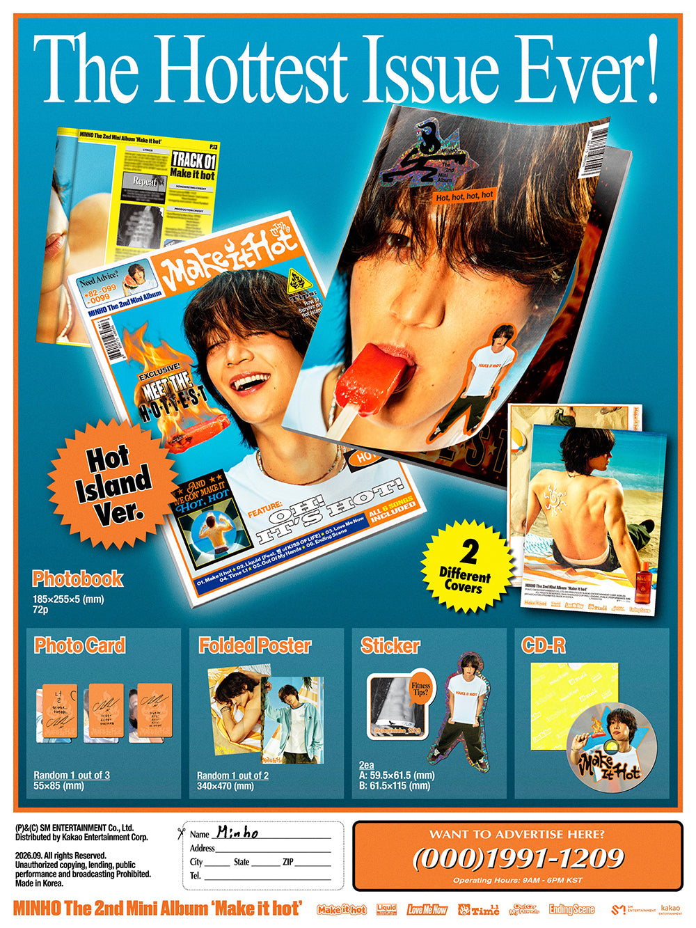 MINHO - 2nd Mini Album ‘MAKE IT HOT’ (HOT ISLAND ver.)