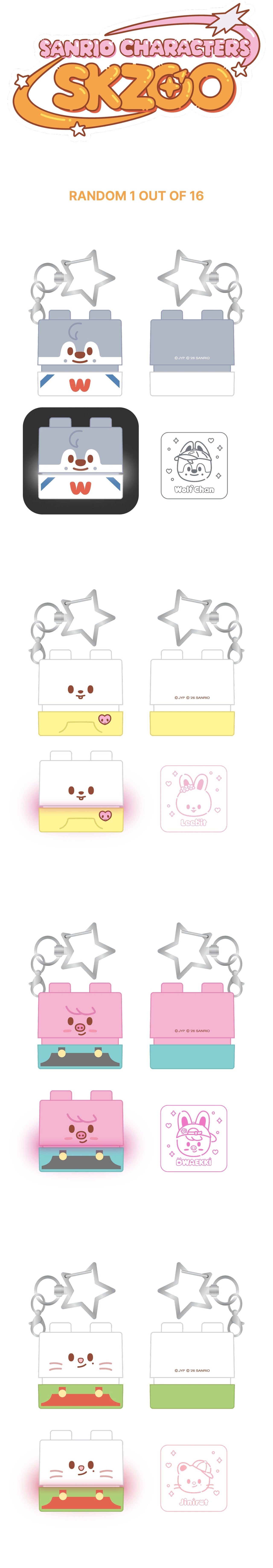 [PRE-ORDER] STRAY KIDS - SKZOO X SANRIO CHARACTERS OFFICIAL MD (SECRET Block Stamp)