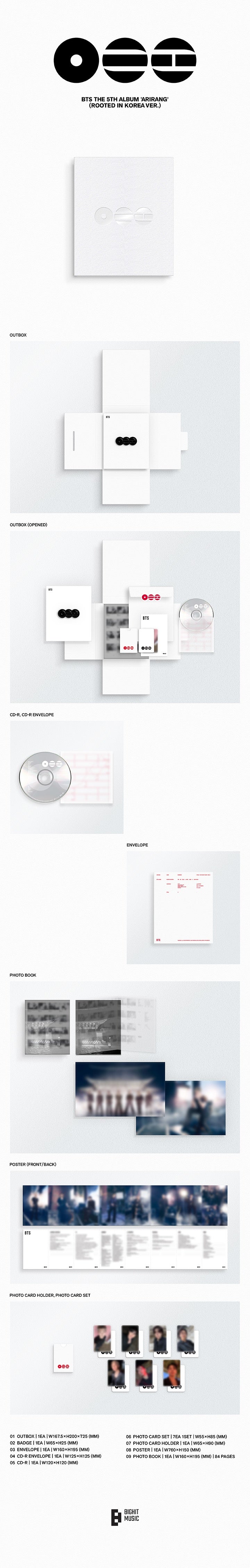 BTS - The 5th Album 'ARIRANG' (STANDARD VERSION)