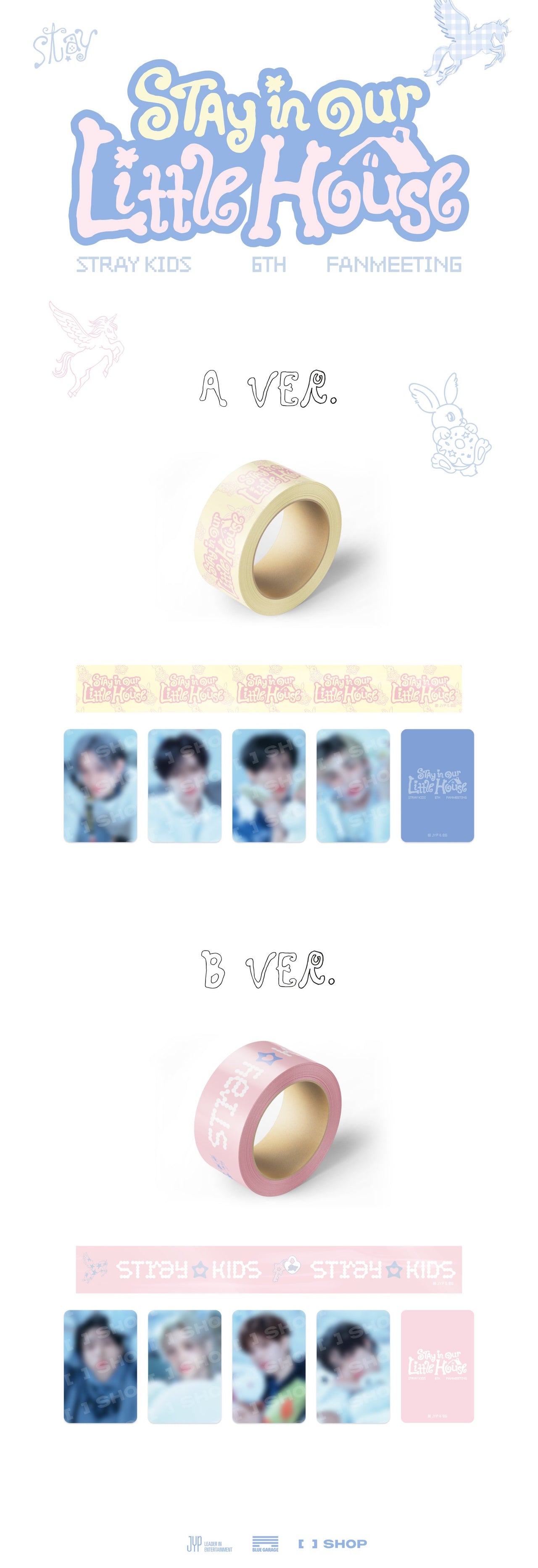 [PRE-ORDER] STRAY KIDS - 6TH FANMEETING MD 'STAY In Our Little House' (Box Tape Set)