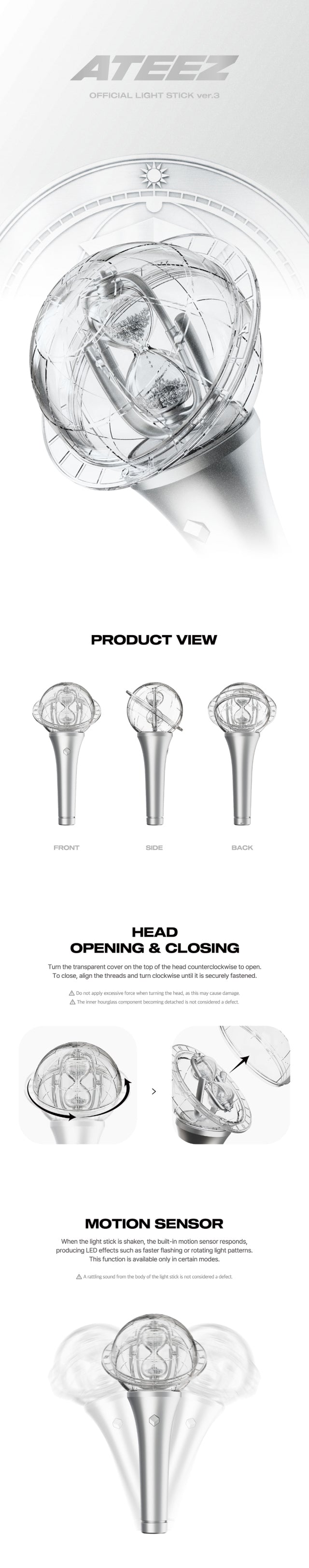 [PRE-ORDER] ATEEZ - OFFICIAL LIGHT STICK Ver. 3