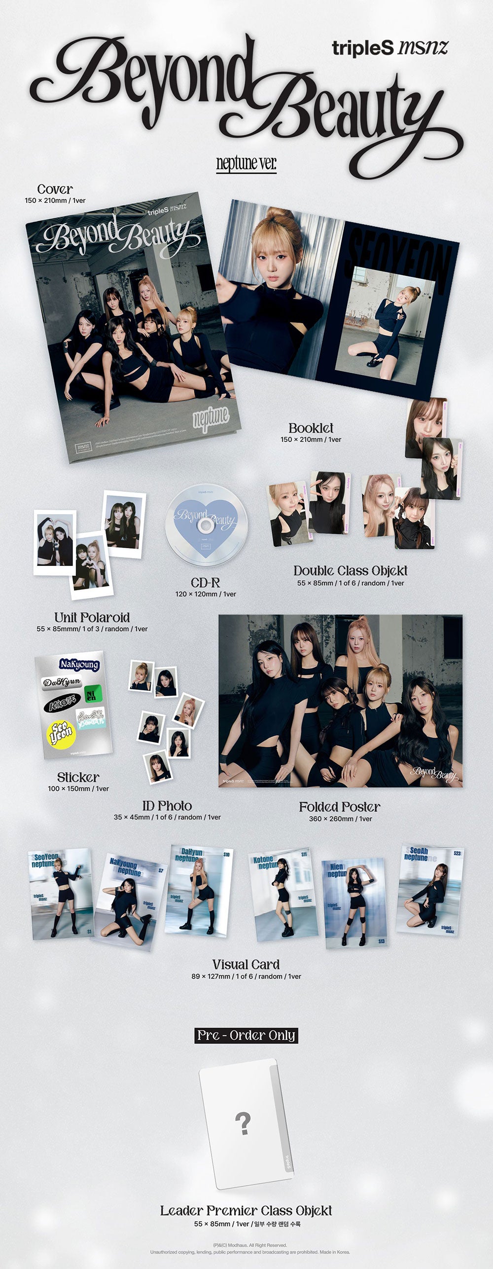 TRIPLES - Mini Album 'MSNZ Beyond Beauty' (Moon/Sun/Neptune/Zenith Ver