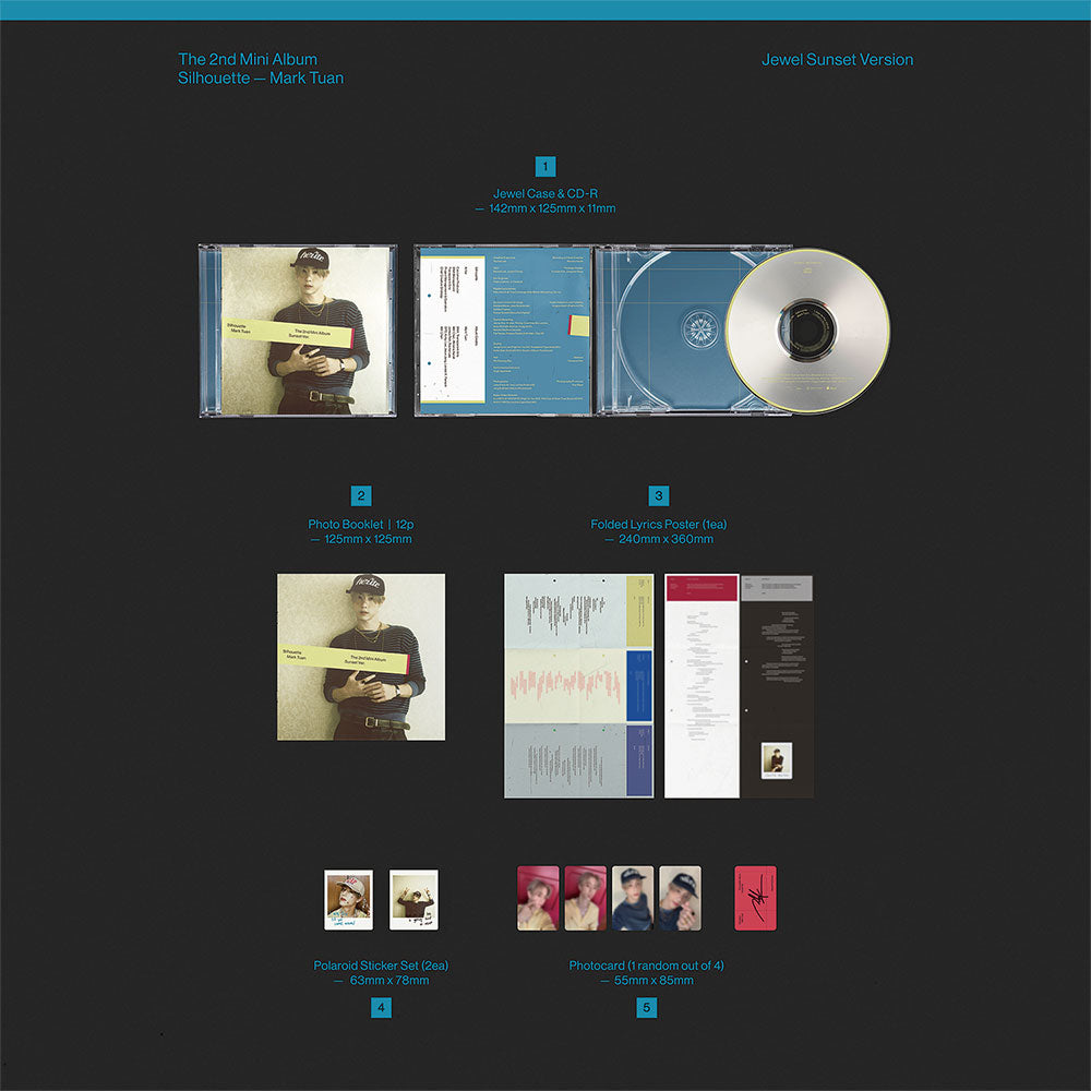 [PRE-ORDER] MARK TUAN (GOT7) - 2nd Mini Album Silhouette (SMOKE/SUNSET JEWEL VER)