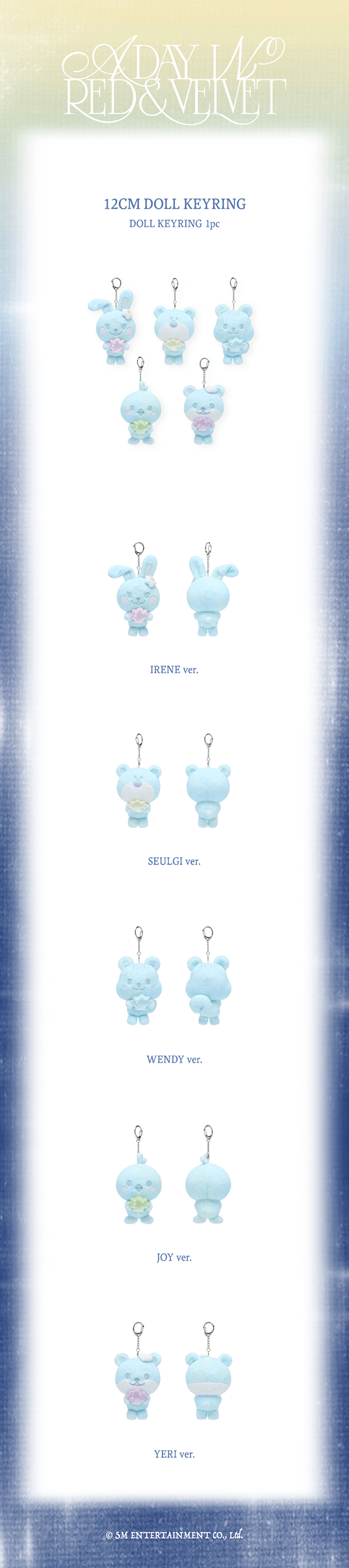 [PRE-ORDER] RED VELVET - FANCON ‘A DAY IN RED & VELVET’ MD (12cm Doll Keyring)