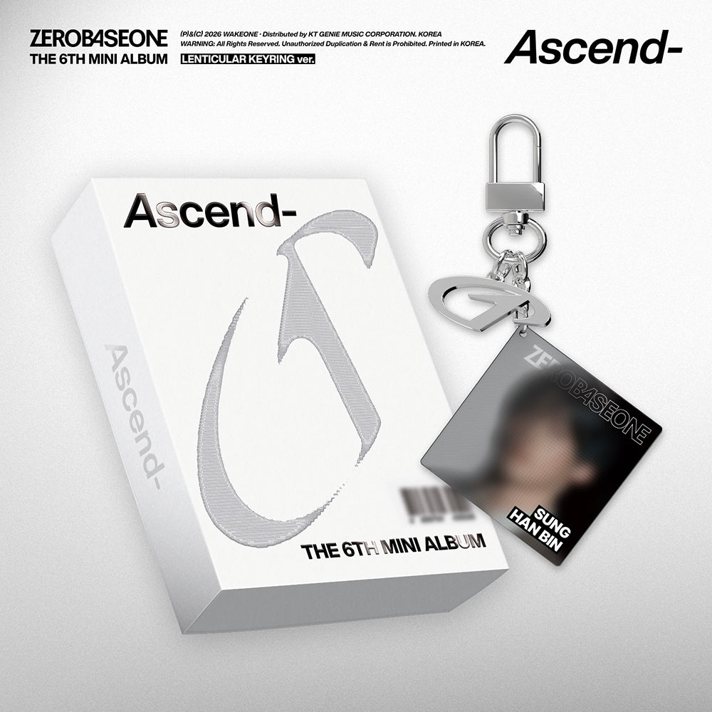 [PRE-ORDER] ZEROBASEONE - The 6th Mini Album ‘Ascend-‘ (LENTICULAR KEYRING ver.)
