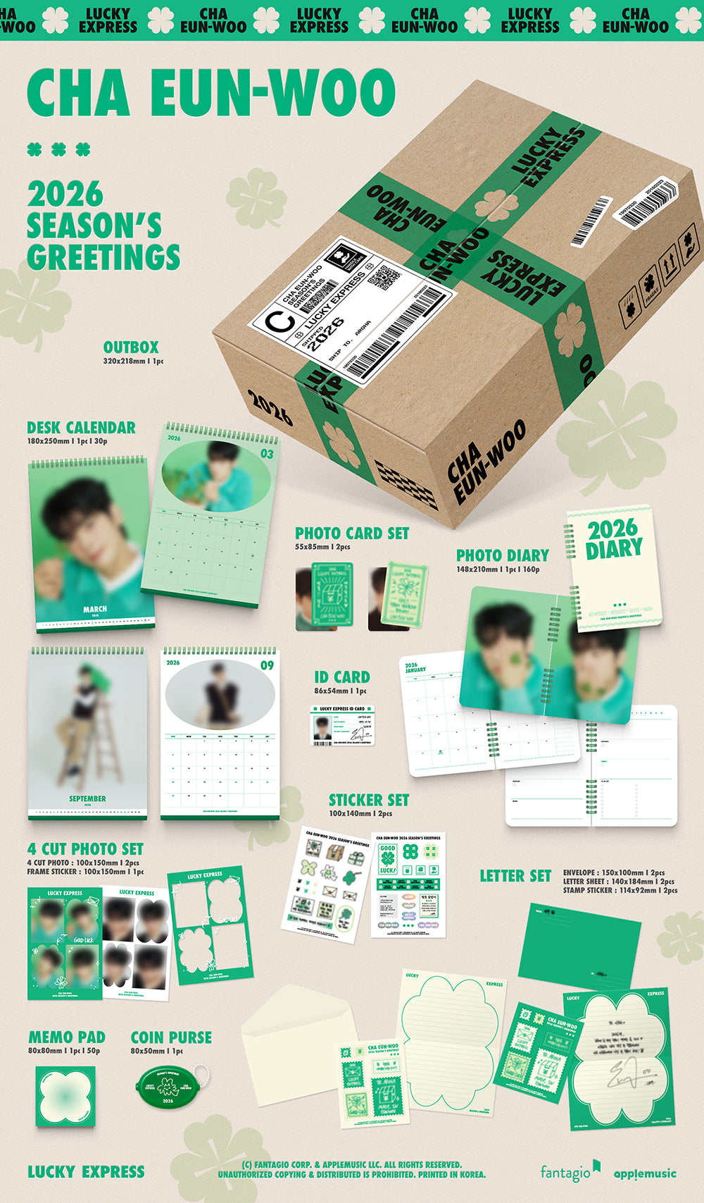 CHA EUN WOO - 2026 Season's Greetings 'LUCKY EXPRESS'
