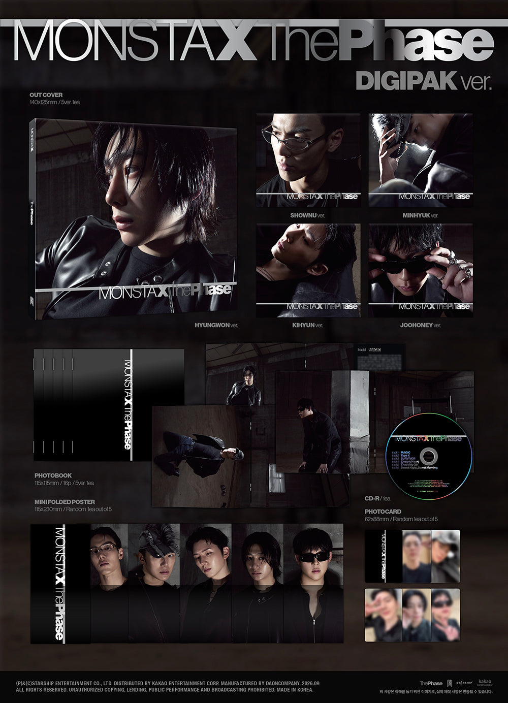 MONSTA X - EP 'The Phase' (DIGIPACK ver)
