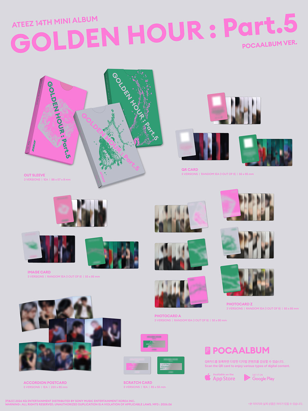 [PRE-ORDER] ATEEZ - GOLDEN HOUR: Part. 5 (POCA Album)