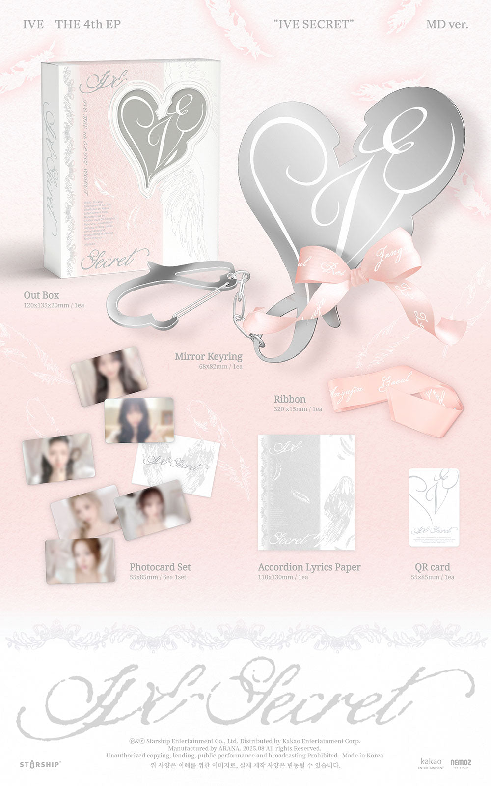 [PRE-ORDER] IVE - 4th EP ‘IVE SECRET’ (MD Ver)