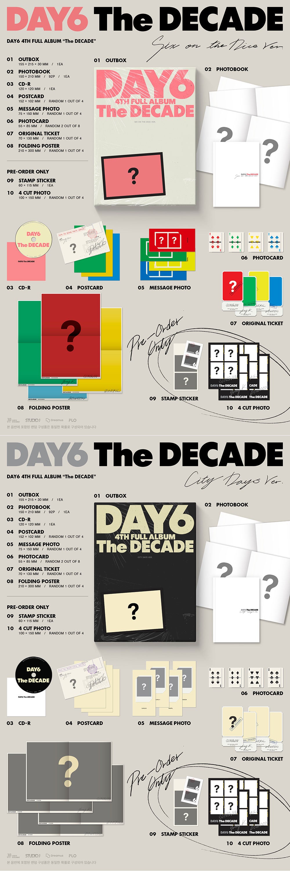 [PRE-ORDER] DAY6 - THE DECADE Album