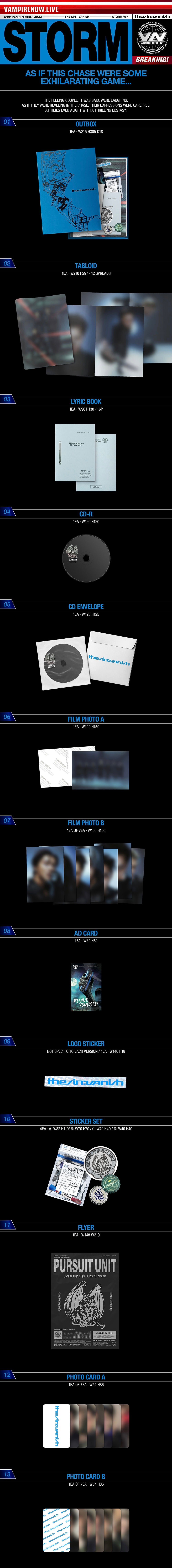 [PRE-ORDER + STORE BENEFIT] ENHYPEN - 7th Mini Album ‘THE SIN: VANISH’ (Standard)