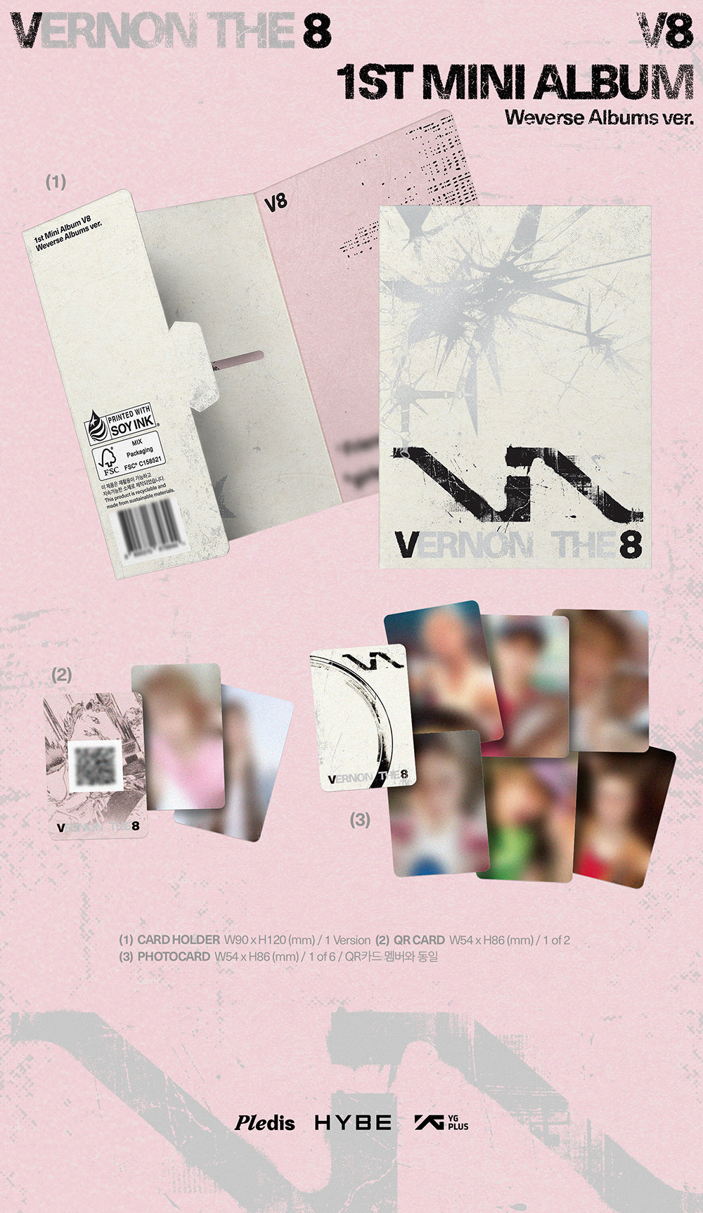 V8 / VERNON x THE 8 (SEVENTEEN) - 1st Mini Album 'V8' (Weverse)