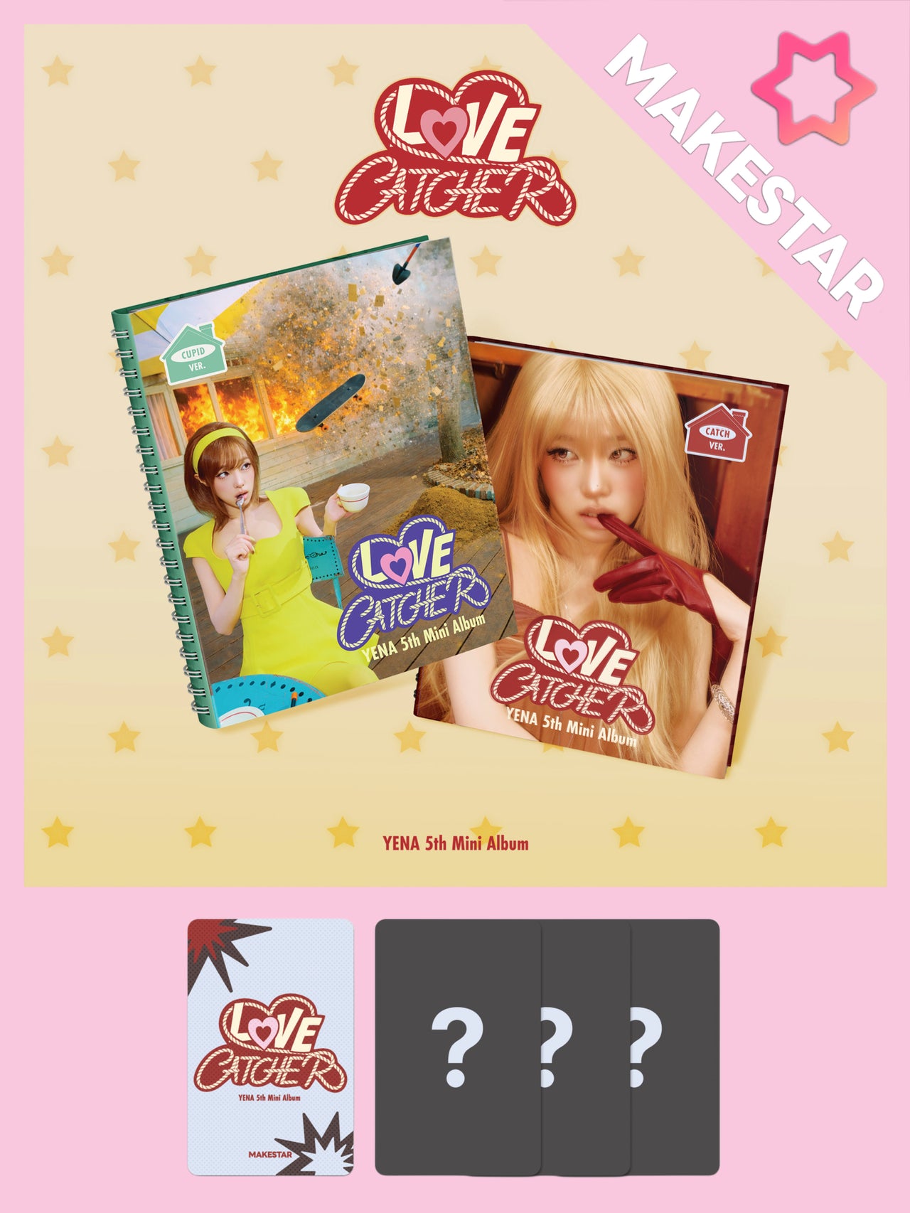 [MAKESTAR PRE-ORDER PARTY] YENA - 5th Mini Album 'LOVE CATCHER' (Photobook)