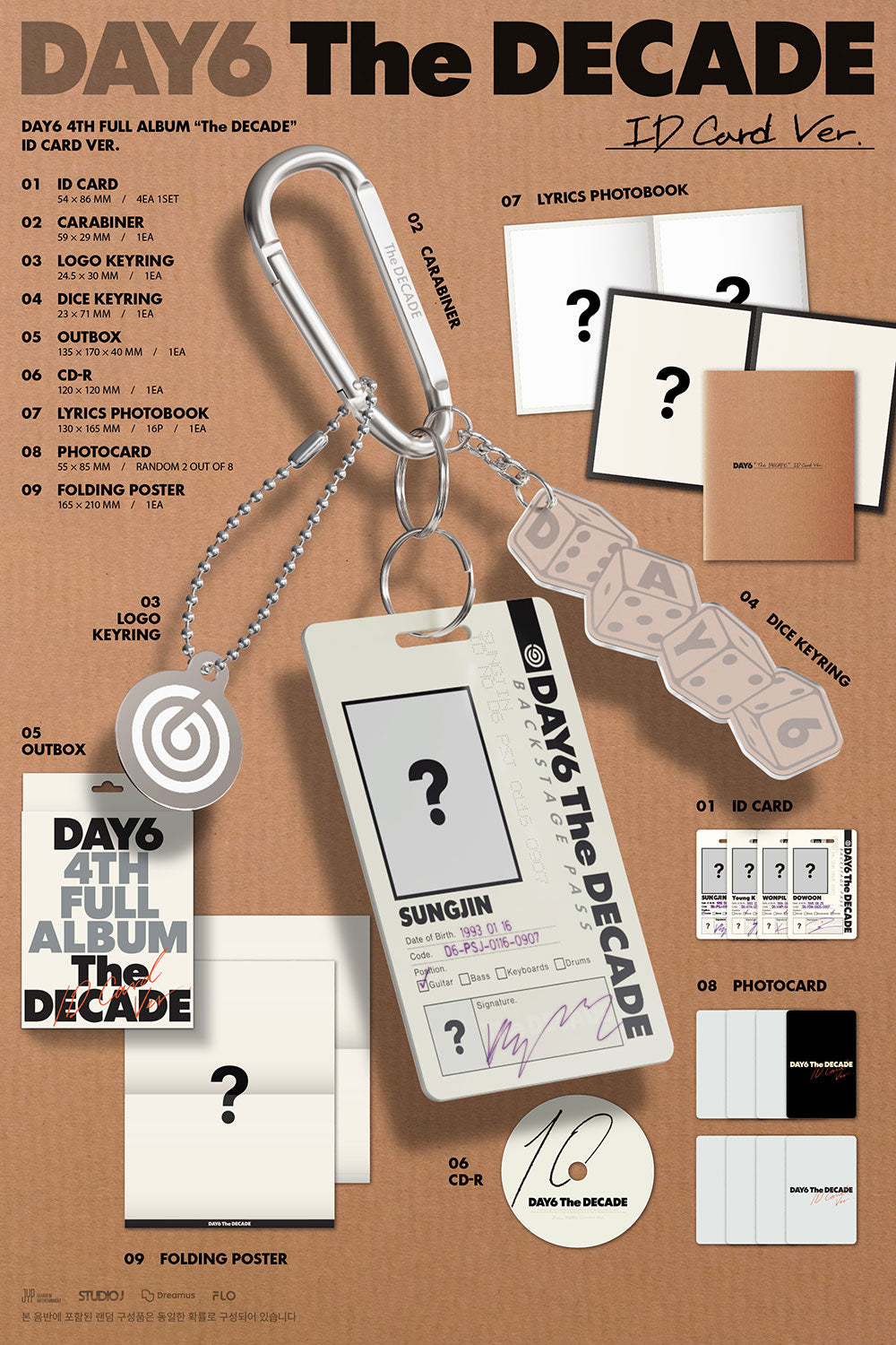 [PRE-ORDER] DAY6 - THE DECADE Album (ID Card/MD Ver.)