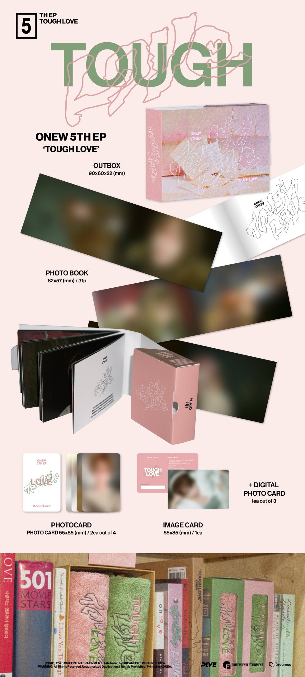 ONEW - 5th Mini Album ‘TOUGH LOVE’ (POCKET BOOK/Platform Ver.)