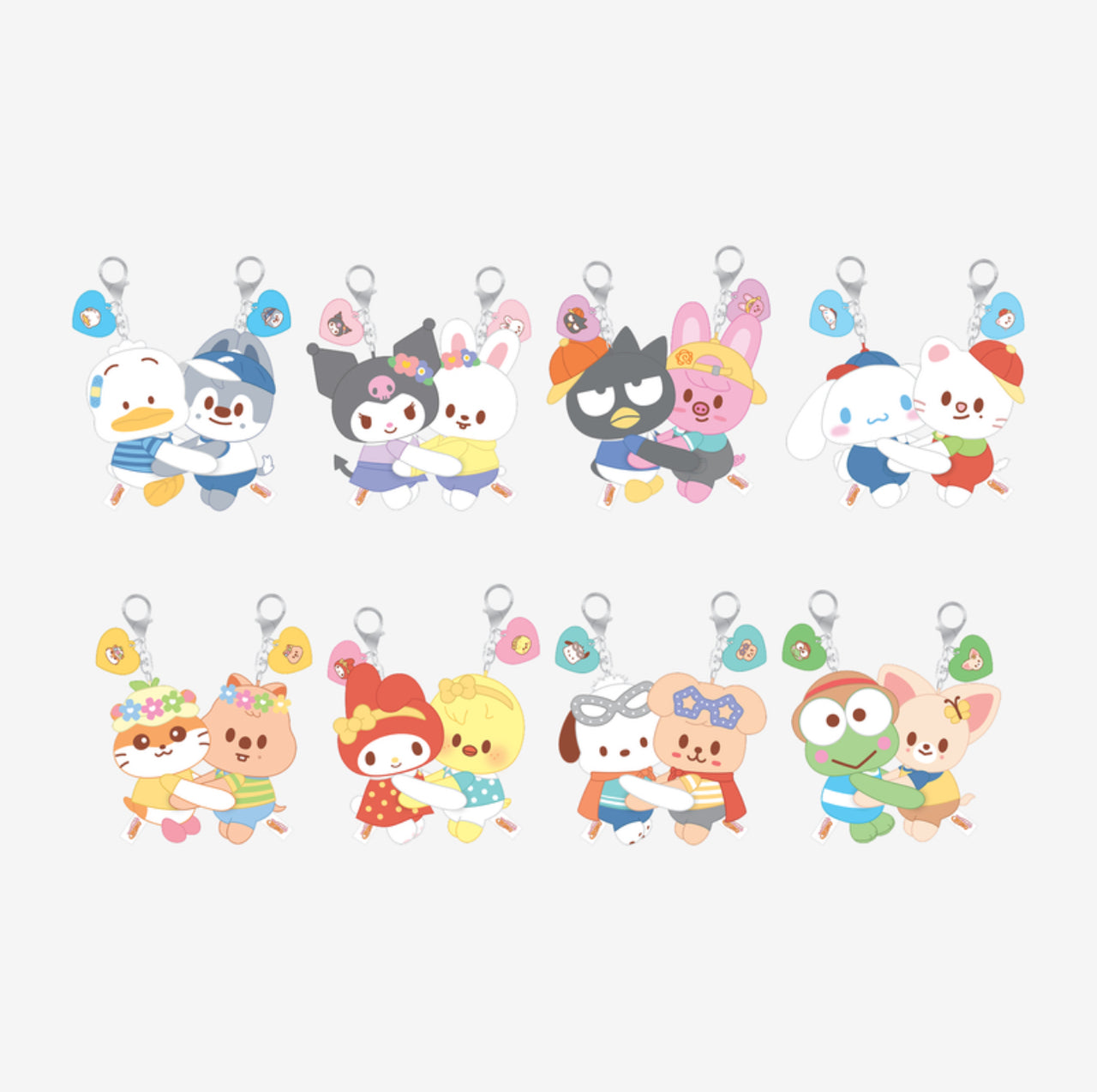 [PRE-ORDER] STRAY KIDS - SKZOO X SANRIO CHARACTERS OFFICIAL MD (Hug Plush Keyring)