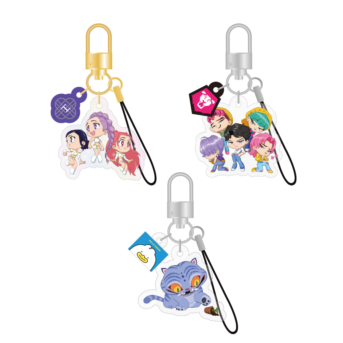 [PRE-ORDER] KPOP DEMON HUNTERS - Official Lightstick Keyring Charm