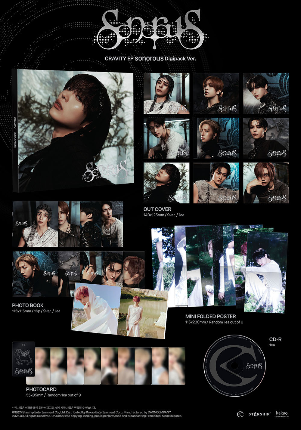 CRAVITY - ‘SONOROUS’ EP (DIGIPACK Ver. / Limited Edition)