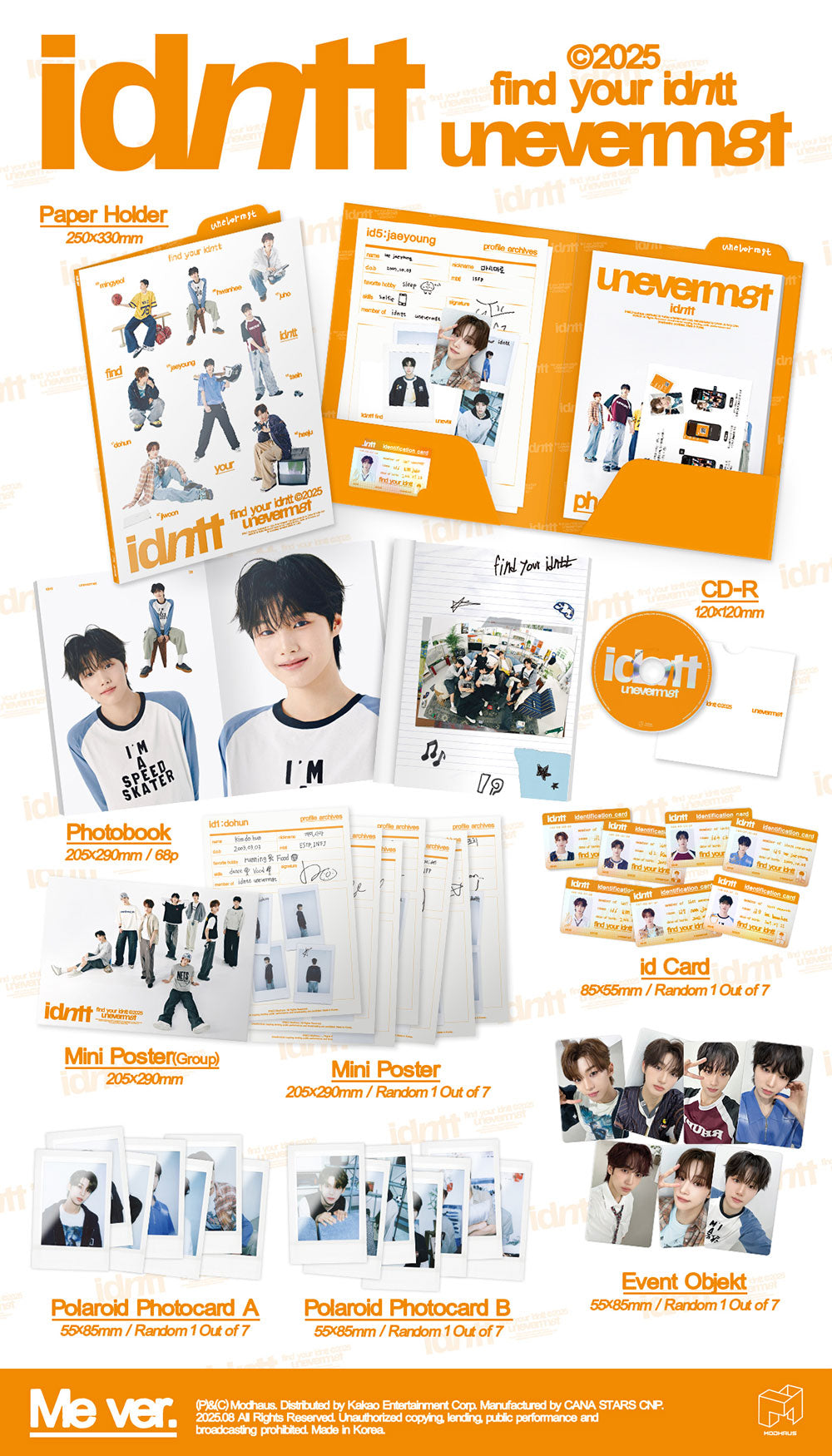 IDNTT - 1st Mini Album 'unevermet’ (STANDARD)