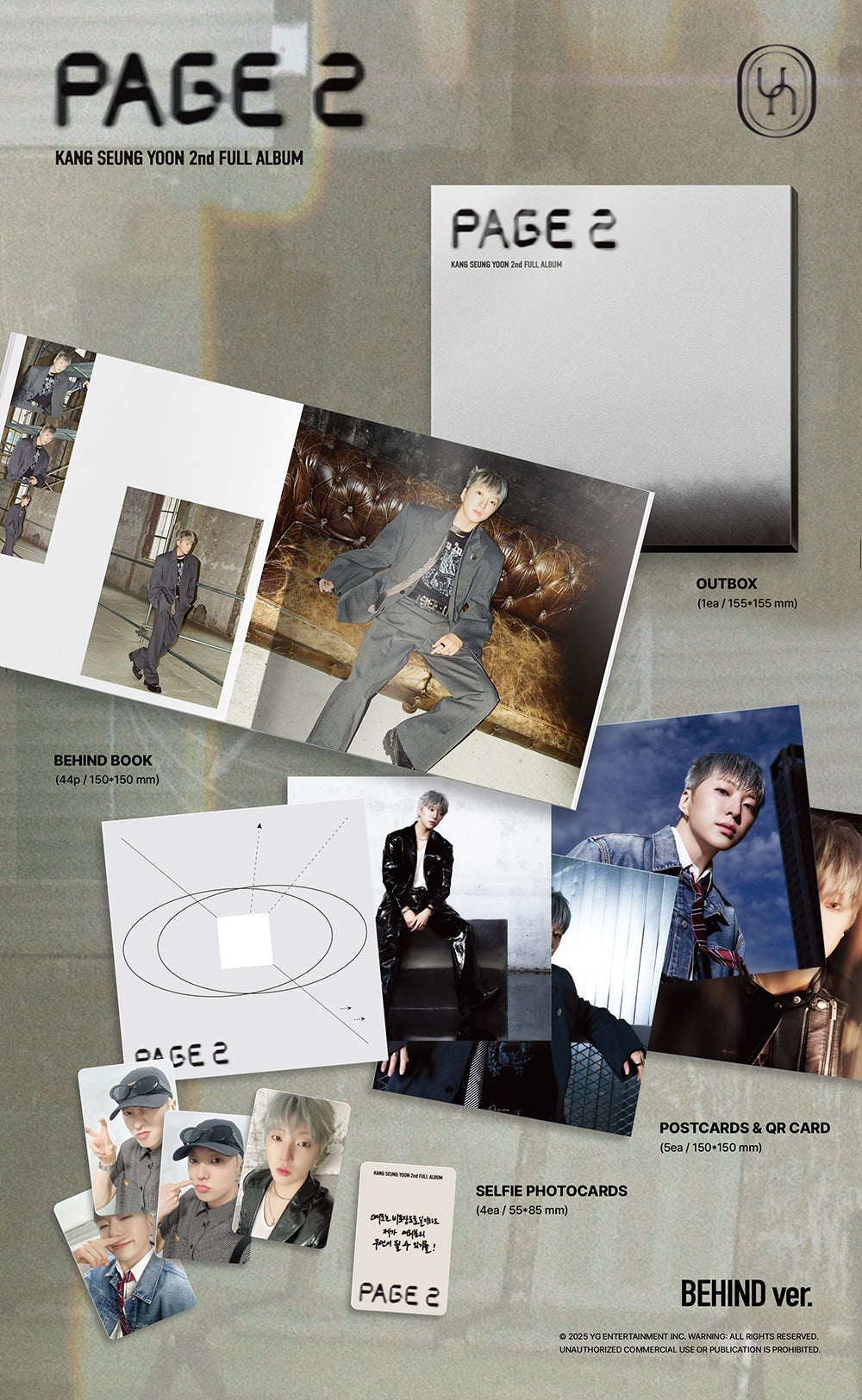 KANG SEUNG YOON ( WINNER) - 2nd Full Album ‘PAGE 2’ (BEHIND VER)