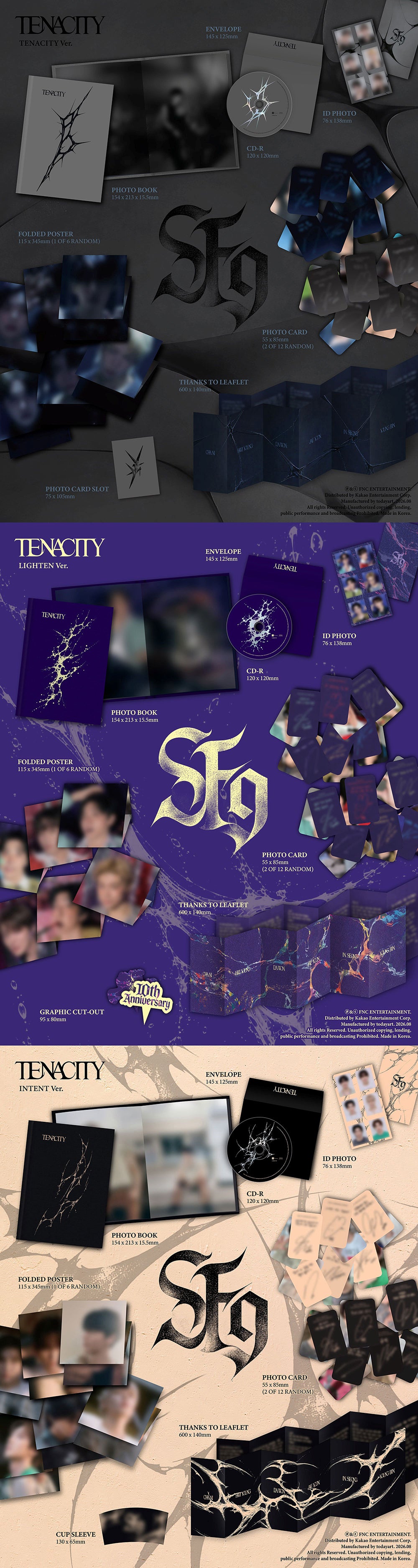 [PRE-ORDER] SF9 - The 2nd Album ‘Tenacity’ ( Standard Ver.)