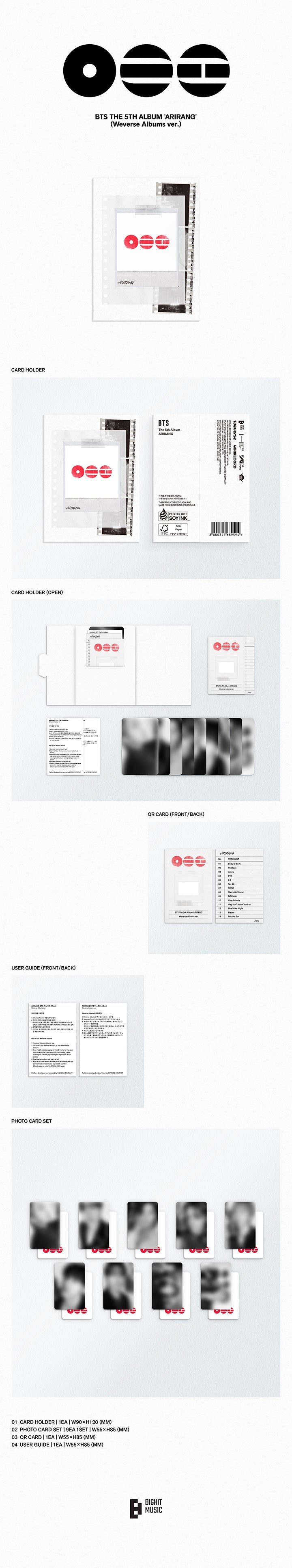 BTS - The 5th Album 'ARIRANG' (WEVERSE ver)