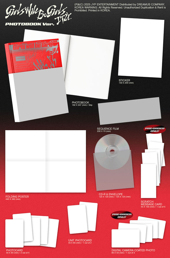 [PRE-ORDER] ITZY - ‘GIRLS WILL BE GIRLS’