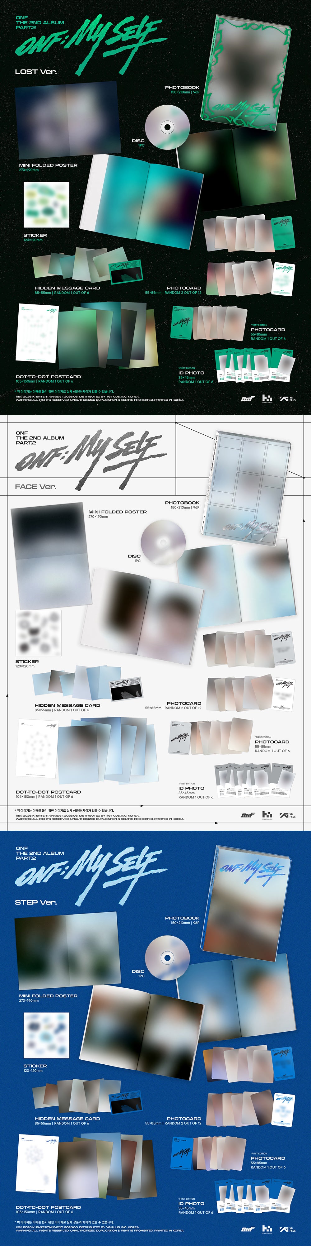 [PRE-ORDER] ONF - 2nd Album Part .2 ‘ONF: My Self’ (Photobook)