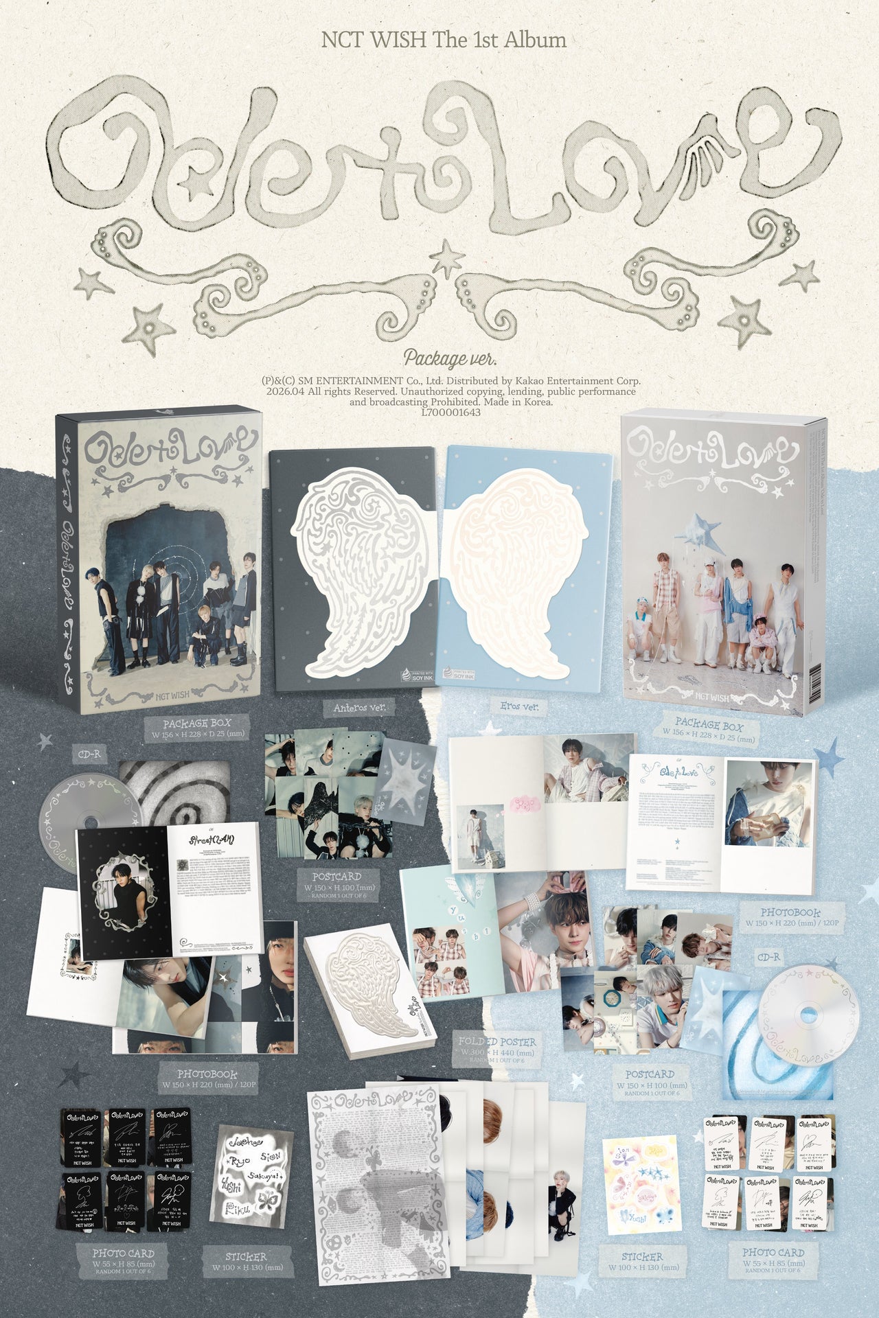 NCT WISH - 1st Album 'Ode To Love' (Package Ver.)