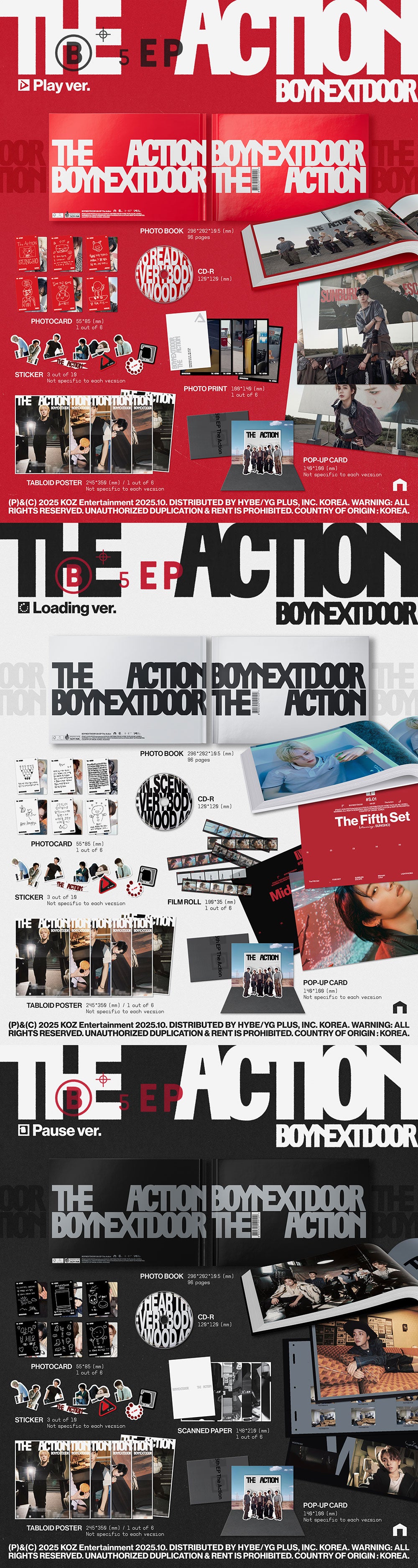 BOYNEXTDOOR - 5th EP ‘The Action’ (PHOTOBOOK VER)