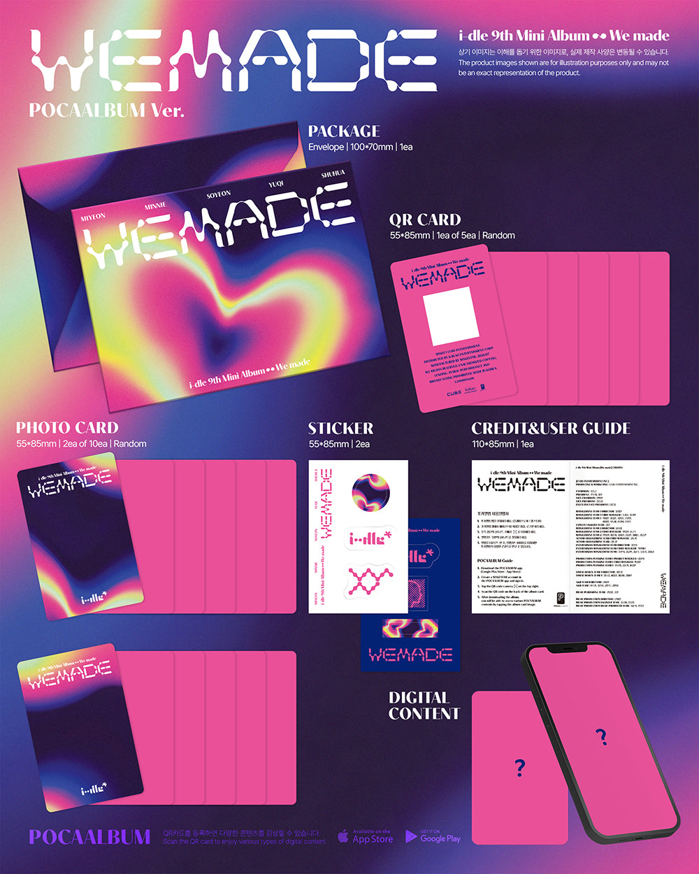 [PRE-ORDER] i-dle - 9th Mini Album ‘WE MADE’ (POCAALBUM Ver.)