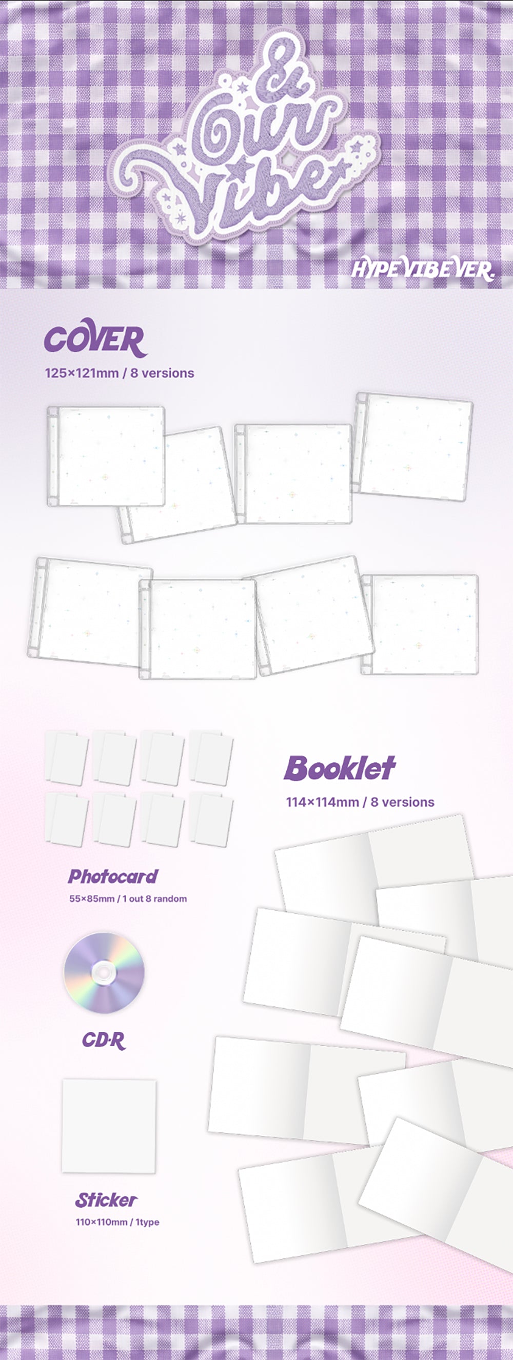 PRE-ORDER] SAY MY NAME - 3rd EP Album '&OUR VIBE' (Hype Vibe Ver)