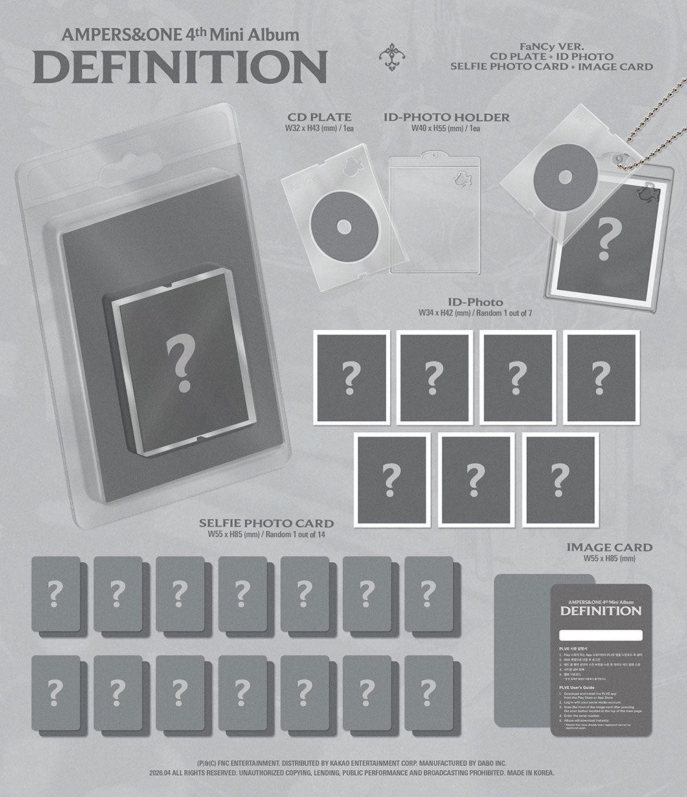 AMPERS&ONE -  4th Mini Album ‘DEFINITION’ (FaNCy Ver.)