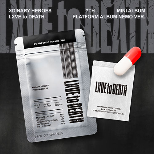 [PRE-ORDER] XDINARY HEROES - 7th Mini Album ‘LXVE TO DEATH’ (Platform/NEMO Ver.)