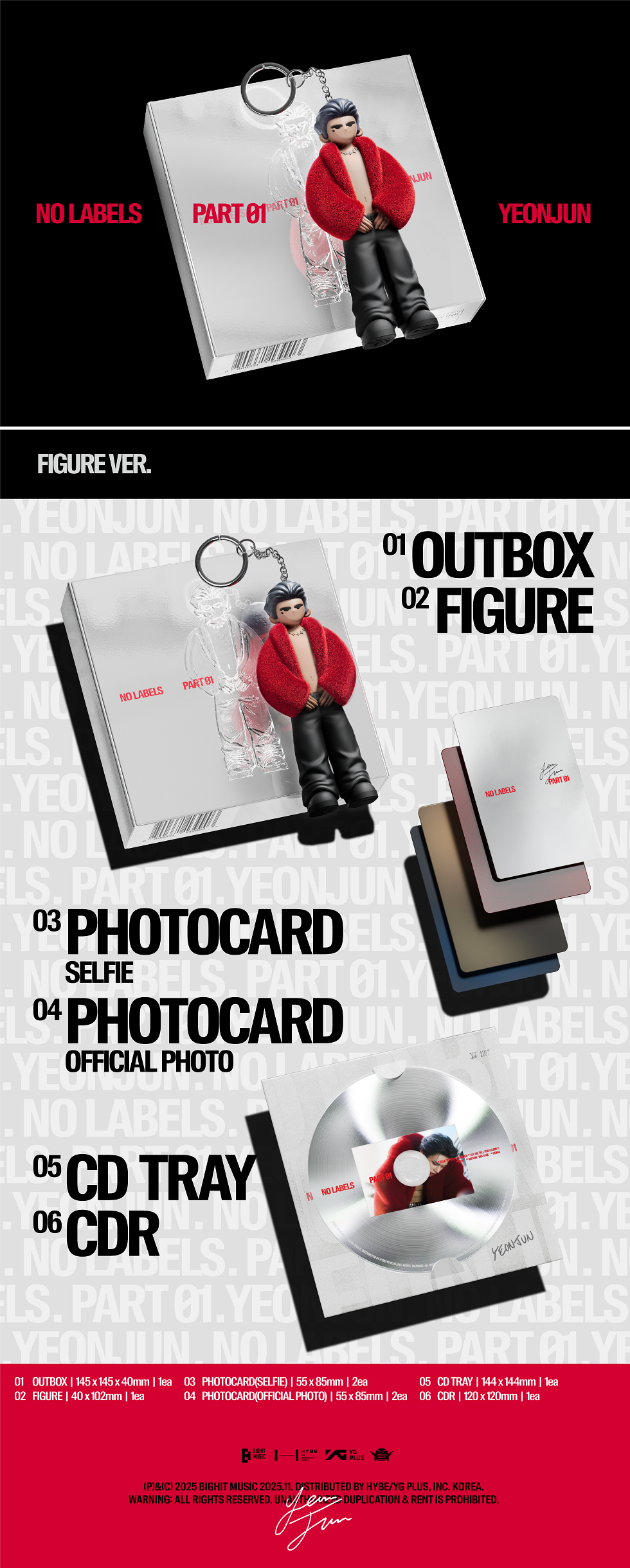 [PRE-ORDER] YEONJUN (TXT) - NO LABELS: PART 01 (Figure Ver.)