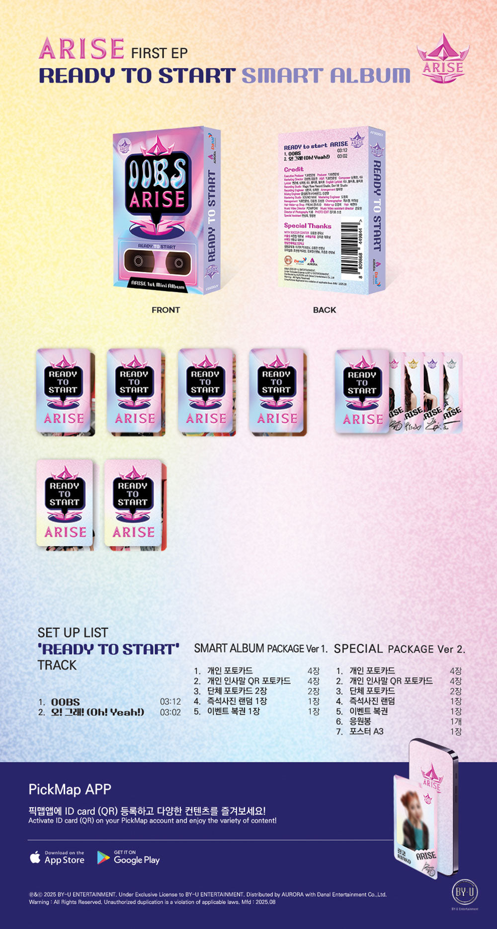 [PRE-ORDER] ARISE - 1st Mini Album ‘READY TO START’ (Smart Album)