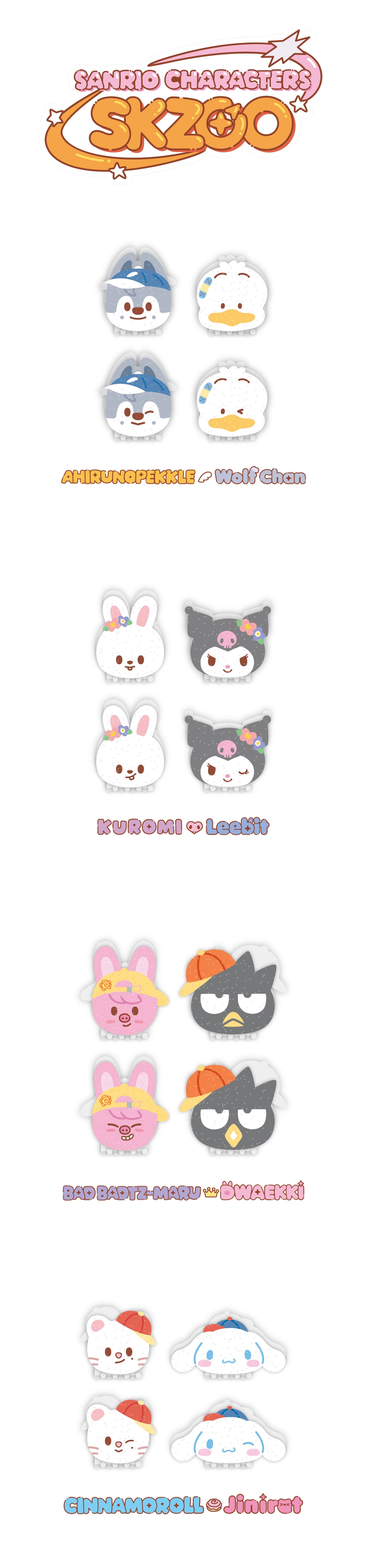 [PRE-ORDER] STRAY KIDS - SKZOO X SANRIO CHARACTERS OFFICIAL MD (Hair Pin)