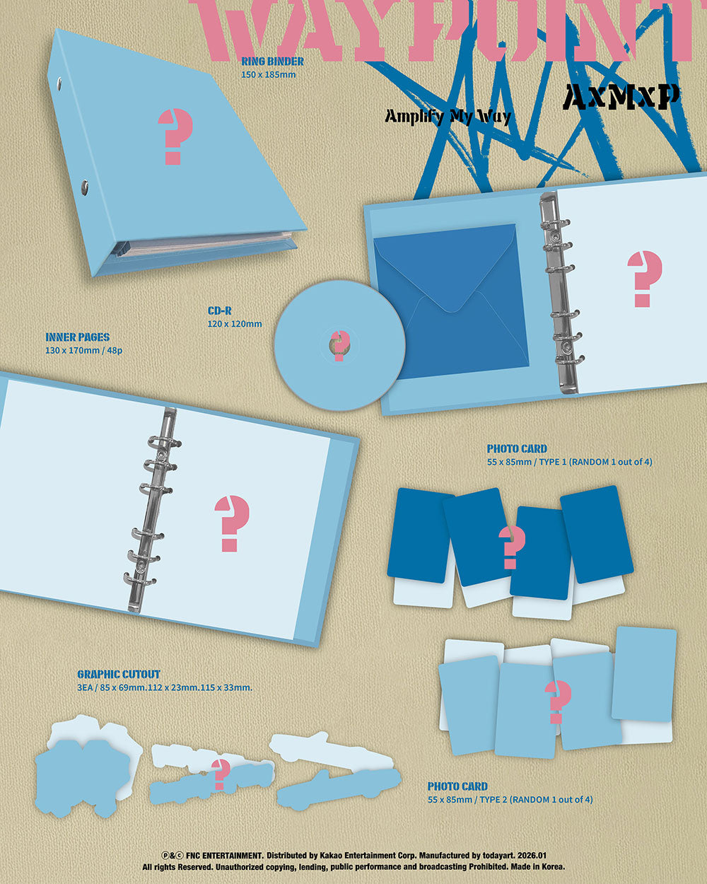 AxMxP - 1st Mini Album ‘Amplify My Way’ (Waypoint Ver)