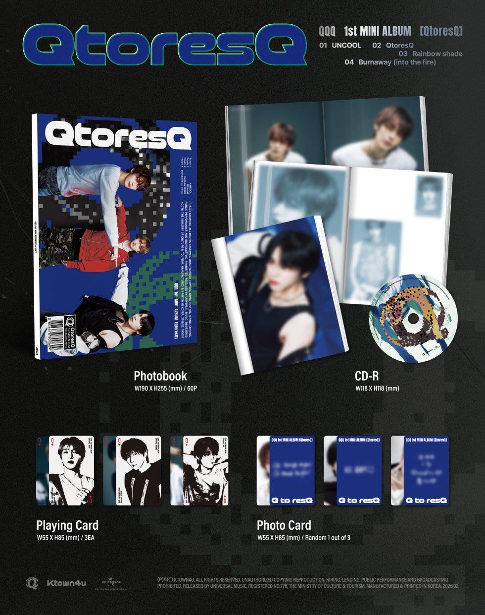 [PRE-ORDER] QQQ - ‘QtoresQ’ (Photobook Ver.)