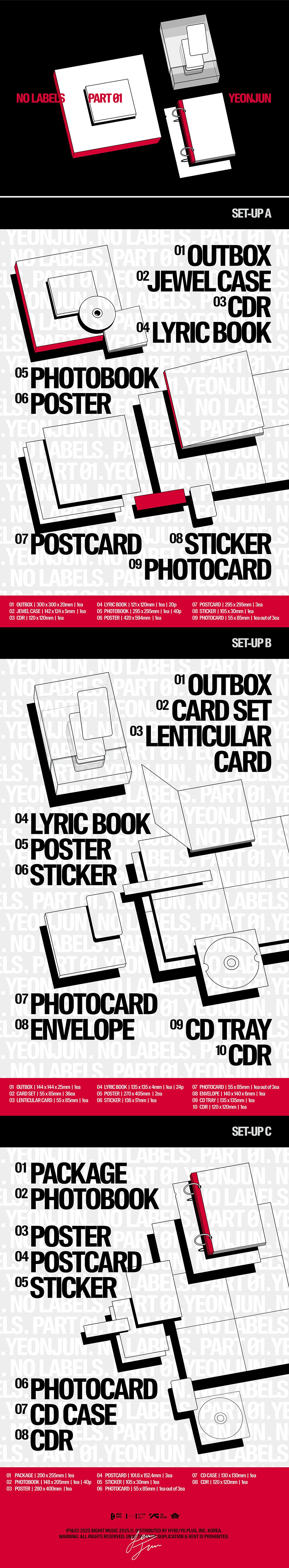 [PRE-ORDER] YEONJUN (TXT) - ‘NO LABELS: PART 01’