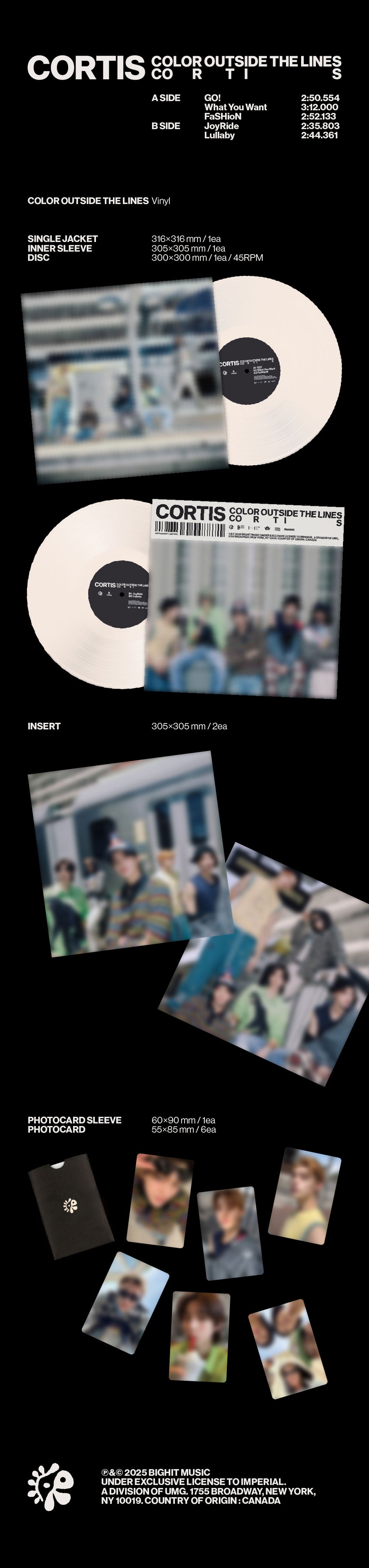 K-POP・アジア CORTIS [COLOR OUTSIDE THE LINES Vinyl] CORTIS - The 1st EP [COLOR OUTSIDE THE LINES] (Vinyl