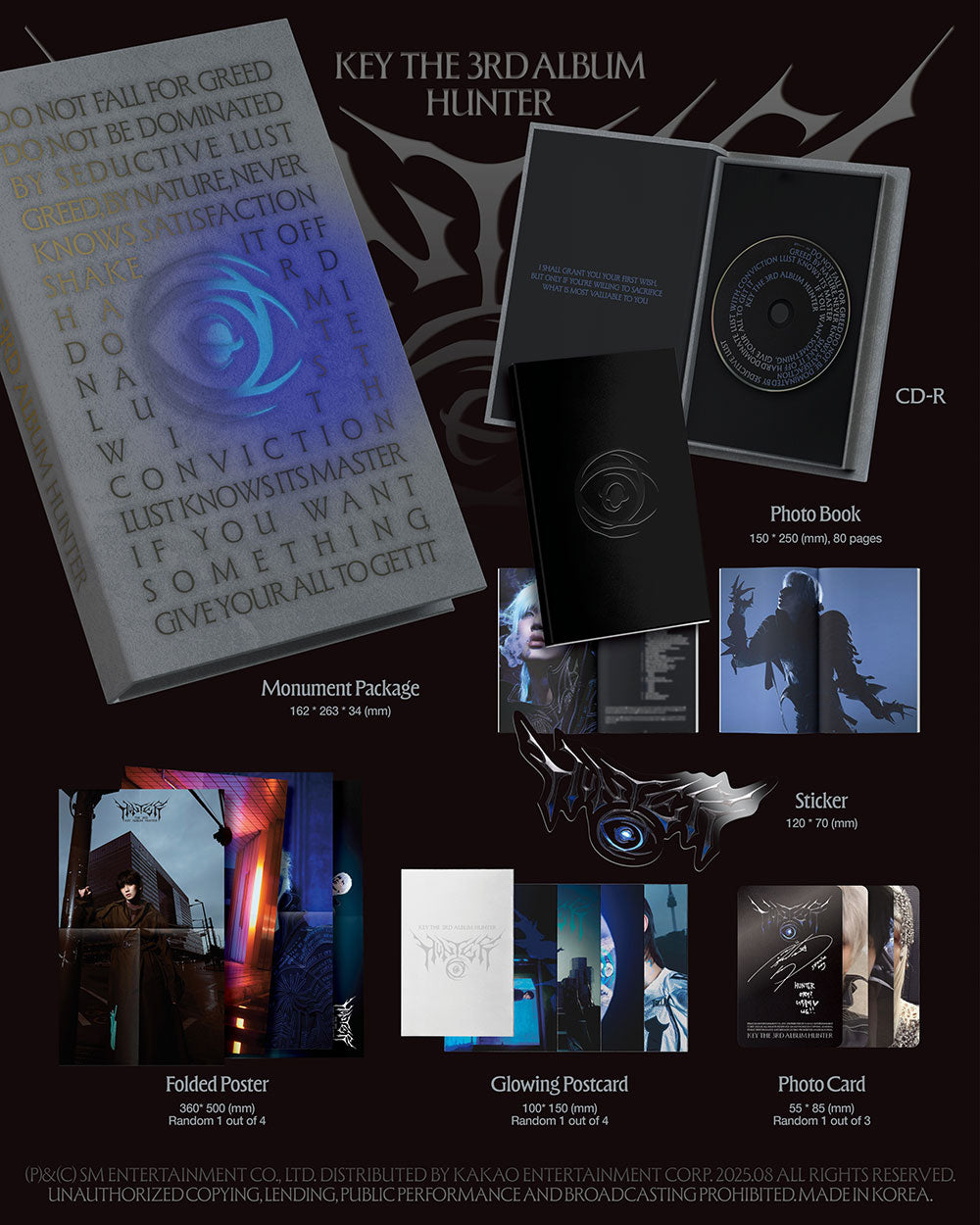 KEY (SHINEE) - 3rd Album ‘HUNTER’ (MONUMENT Ver.)