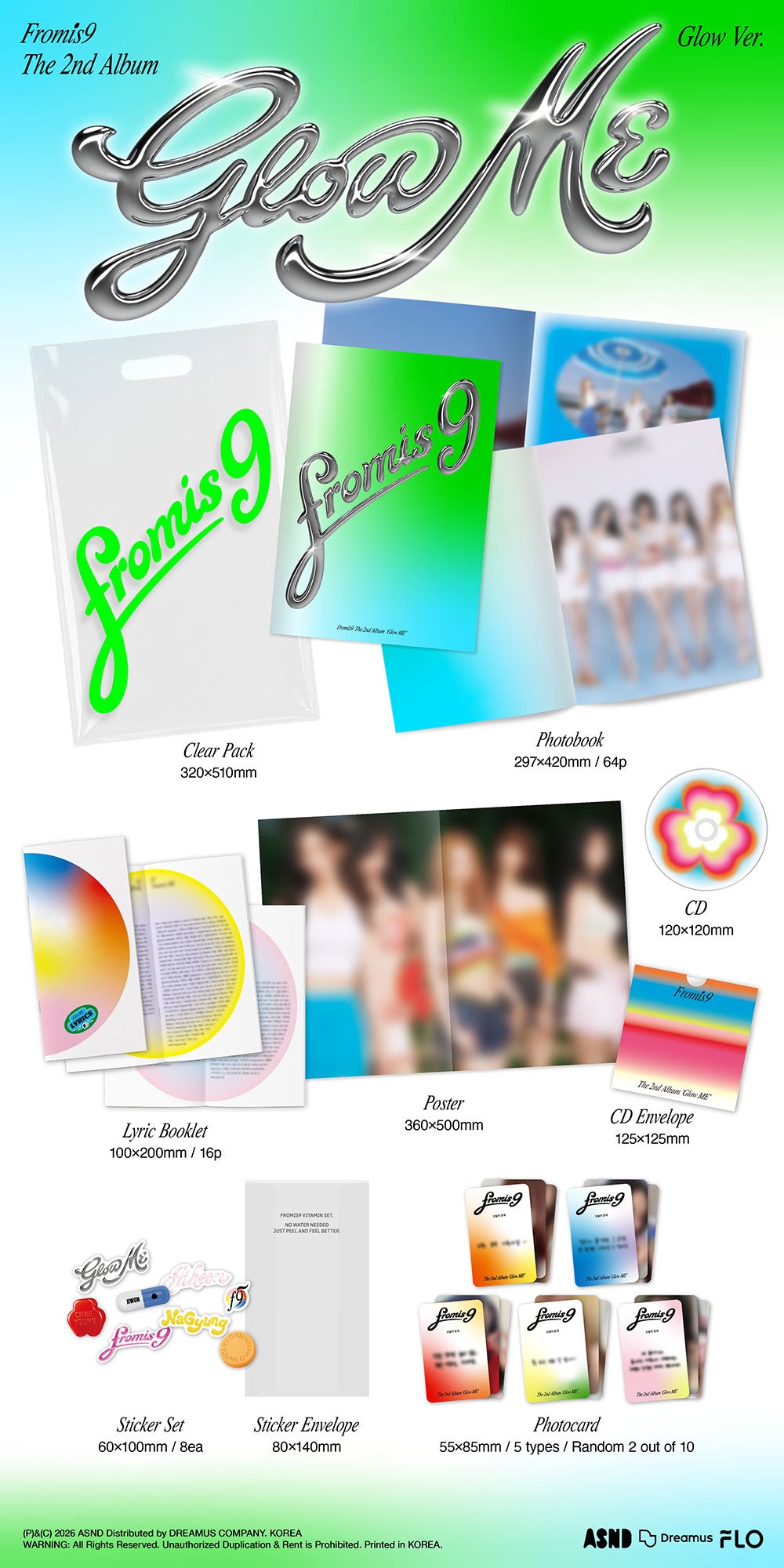 [PRE-ORDER] FROMIS_9 - 2nd Album ‘Glow ME’ (Glow Ver.)