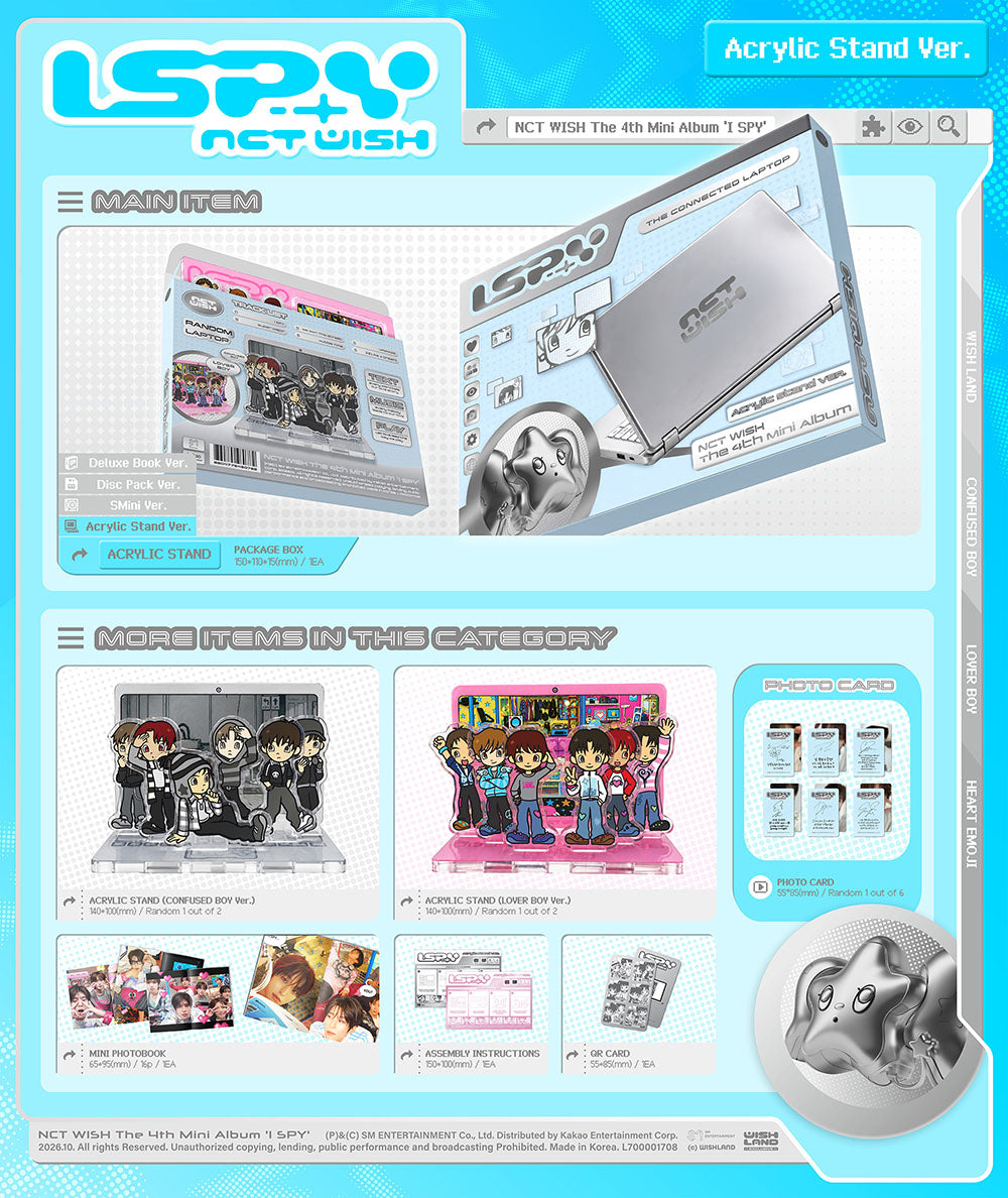 NCT WISH - 4th Mini Album ‘I SPY’ (Acrylic Stand Ver.)
