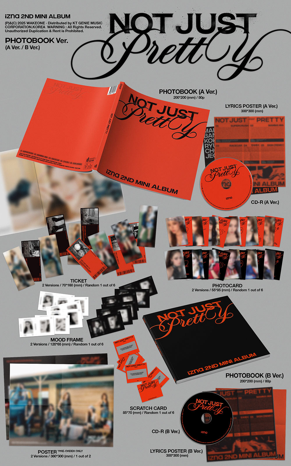 【新品未開封】izna Not Just Pretty 4形態 12点セット IZNA - Not Just Pretty (Photobook Ver.)