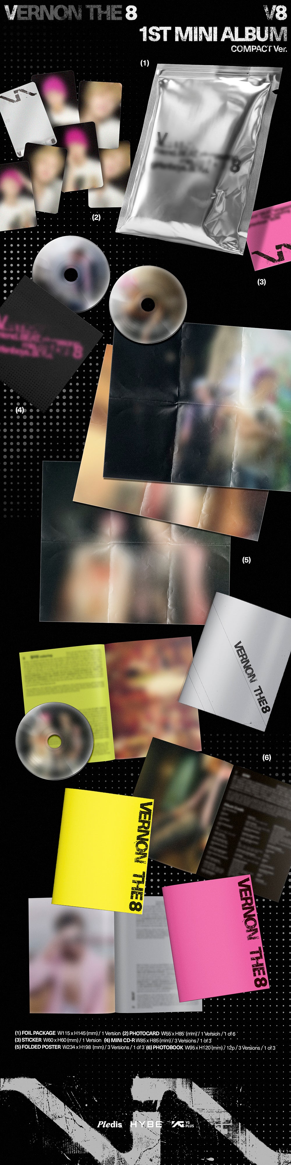 [PRE-ORDER] V8 / VERNON x THE 8 (SEVENTEEN) - 1st Mini Album ‘V8’ (Compact)