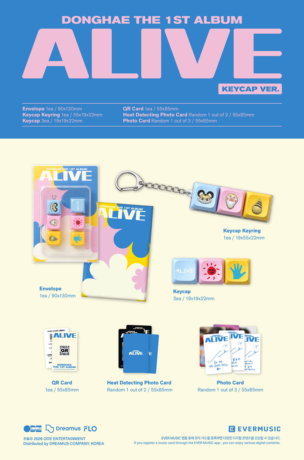 DONGHAE - 1st Album ‘ALIVE’ (Keycap Ver)