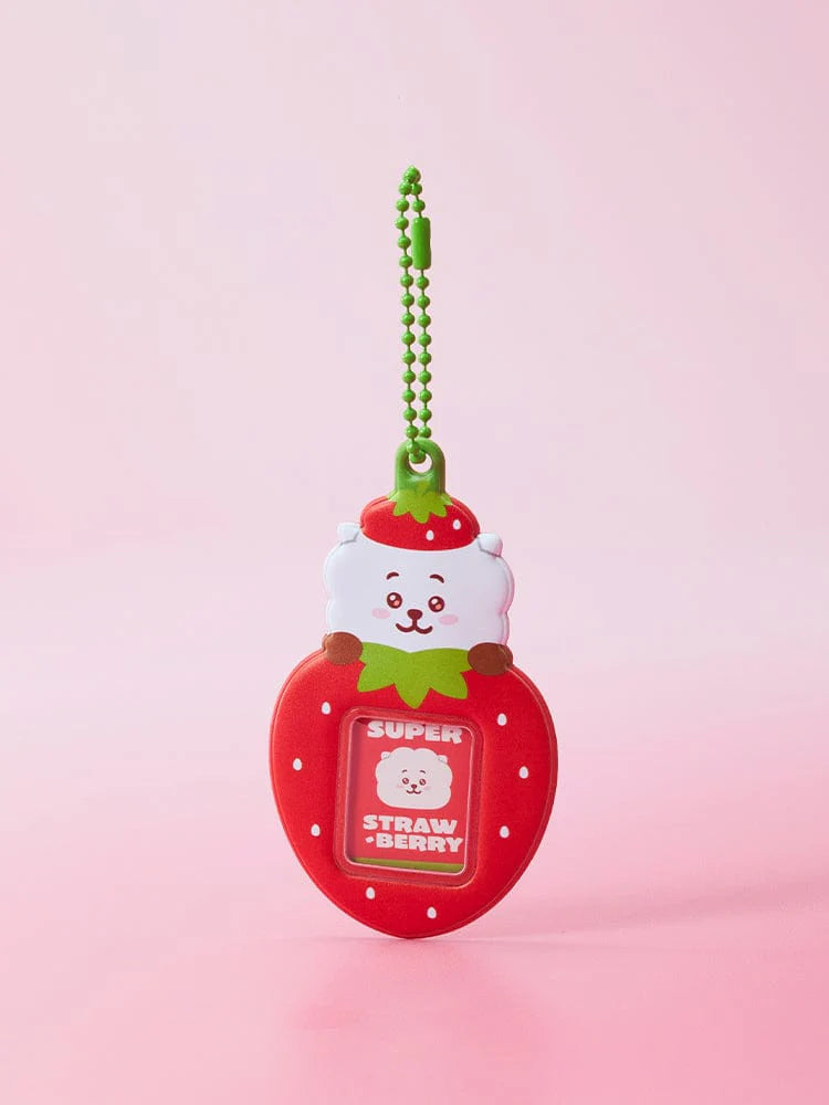 BT21 - Strawberry Party Mini Photo Holder Keyring