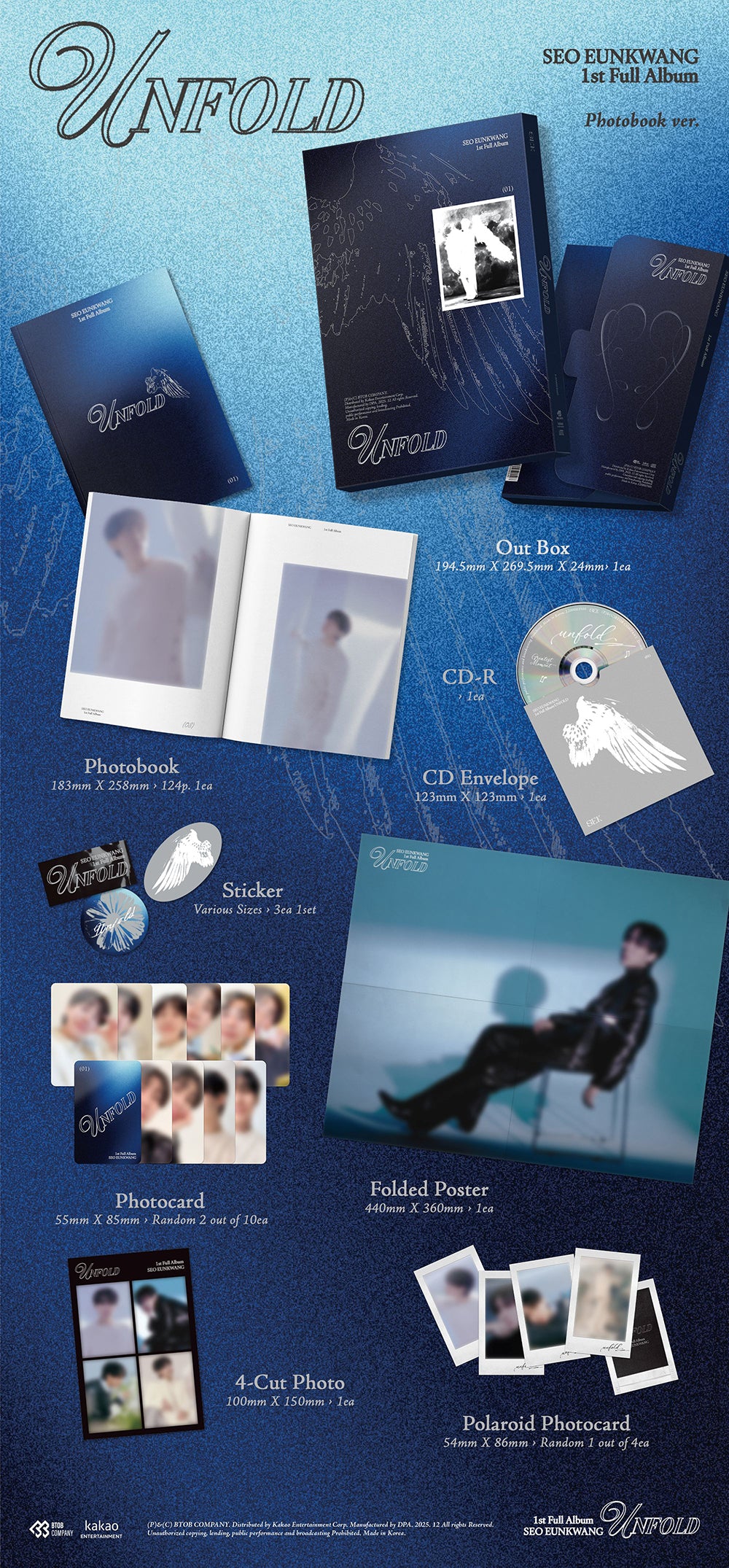 SEO EUNKWANG (BTOB) - 1st Full Album ‘UNFOLD’ (Photobook Ver)