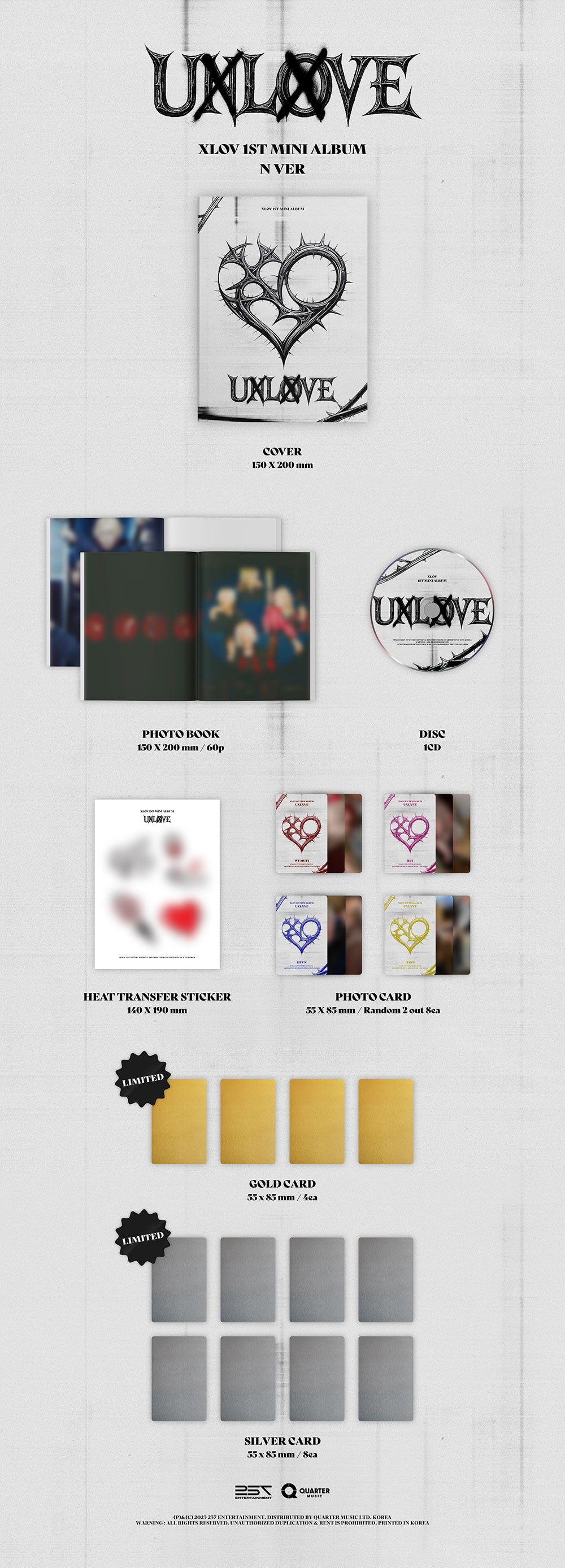 [PRE-ORDER] XLOV - 1st Mini Album ‘UXLXVE’